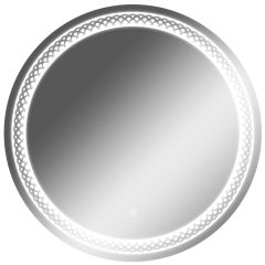 Зеркало Прая 700х700 с подсветкой Домино (GL7048Z) в Когалыме - kogalym.mebel24.online | фото