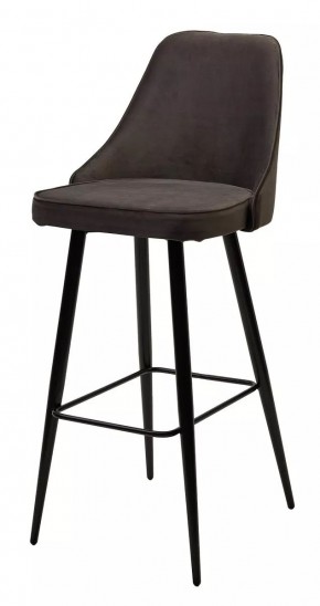 Барный стул NEPAL-BAR ГРАФИТ #14, велюр/ черный каркас (H=78cm) М-City в Когалыме - kogalym.mebel24.online | фото 1