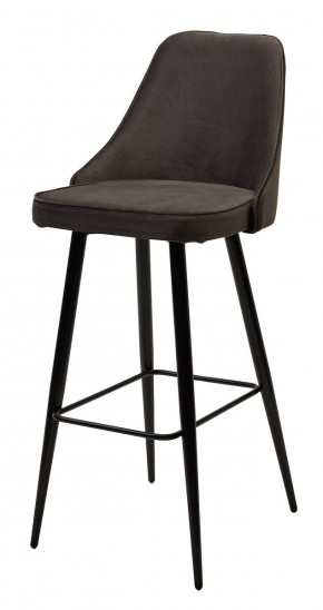 Барный стул NEPAL-BAR ГРАФИТ #14, велюр/ черный каркас (H=78cm) М-City в Когалыме - kogalym.mebel24.online | фото 4