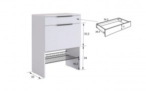 БАСКО Прихожая К8 (графит) в Когалыме - kogalym.mebel24.online | фото 8