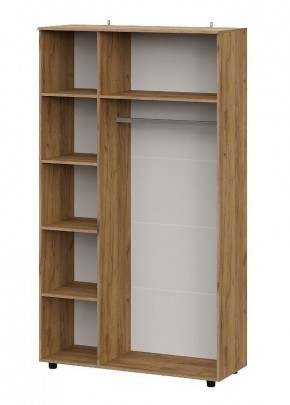 БАЙКАЛ Шкаф трехстворчатый (Графит/Дуб золотой) в Когалыме - kogalym.mebel24.online | фото 2