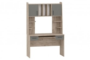 БЕТА Стол рабочий (дуб крафт серый/графит) в Когалыме - kogalym.mebel24.online | фото 1