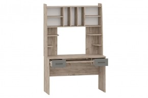 БЕТА Стол рабочий (дуб крафт серый/графит) в Когалыме - kogalym.mebel24.online | фото 2
