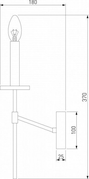 Бра Eurosvet Anders 60142/1 хром в Когалыме - kogalym.mebel24.online | фото 2