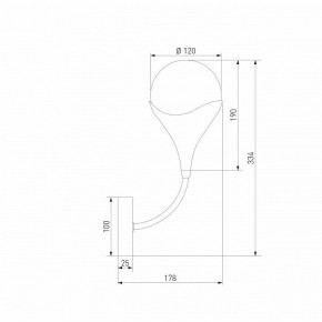 Бра Eurosvet Calyx 60169/1 никель в Когалыме - kogalym.mebel24.online | фото 4