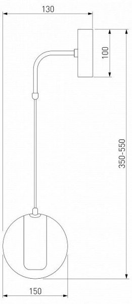 Бра Eurosvet Cobble 50258 LED дымчатый в Когалыме - kogalym.mebel24.online | фото 2