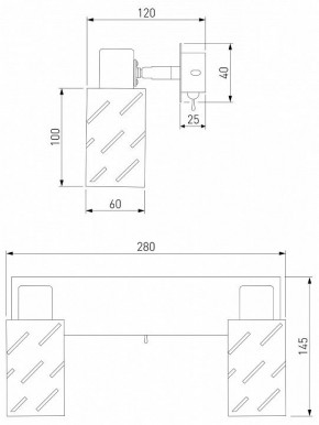 Бра Eurosvet Fente 20090/2 белый/хром в Когалыме - kogalym.mebel24.online | фото 5