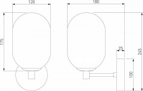 Бра Eurosvet Loona 60161 латунь в Когалыме - kogalym.mebel24.online | фото 4