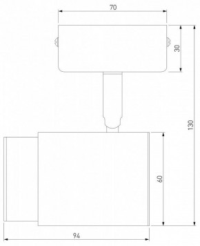 Бра Eurosvet Morgan 20124/1 белый/ черный в Когалыме - kogalym.mebel24.online | фото 3