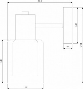 Бра Eurosvet Notion 70219/1 черный/античная бронза в Когалыме - kogalym.mebel24.online | фото 4
