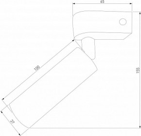 Бра Eurosvet Pitch 20143/1 LED черный в Когалыме - kogalym.mebel24.online | фото 2