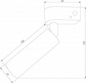 Бра Eurosvet Pitch 20143/1 LED титан в Когалыме - kogalym.mebel24.online | фото 3