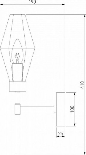 Бра Eurosvet Prism 60143/1 хром в Когалыме - kogalym.mebel24.online | фото 2