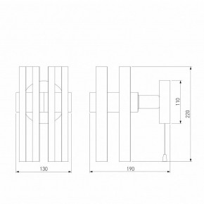 Бра Eurosvet Spada 70116/1 черный в Когалыме - kogalym.mebel24.online | фото 4