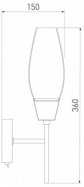 Бра Eurosvet Thalia 60140/1 сатин-никель в Когалыме - kogalym.mebel24.online | фото 3