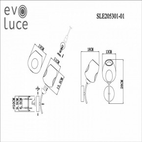Бра EVOLUCE Besano SLE205301-01 в Когалыме - kogalym.mebel24.online | фото 7