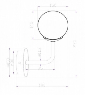 Бра Maytoni Erich MOD221-WL-01-N в Когалыме - kogalym.mebel24.online | фото 3