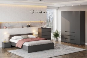 ДЕНВЕР Кровать 1600 (Графит серый) в Когалыме - kogalym.mebel24.online | фото 4