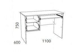 Детская Фанк Стол для компьютера НМ 009.19-05 М2 в Когалыме - kogalym.mebel24.online | фото 3