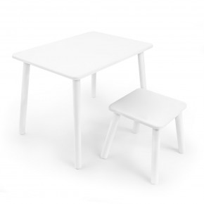 Детский комплект стол и табурет Rolti Baby (белая столешница/белое сиденье/белые ножки) в Когалыме - kogalym.mebel24.online | фото