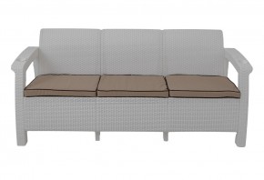 Диван Yalta Premium Sofa 3 Set (Ялта) белый (+подушки под спину) в Когалыме - kogalym.mebel24.online | фото 2