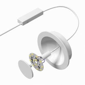 DK2700-WH Встраиваемый светильник, IP 20, 7 Вт, LED 3000, белый, алюминий в Когалыме - kogalym.mebel24.online | фото 5