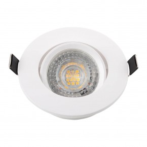 DK3020-WH Встраиваемый светильник, IP 20, 10 Вт, GU5.3, LED, белый, пластик в Когалыме - kogalym.mebel24.online | фото 4