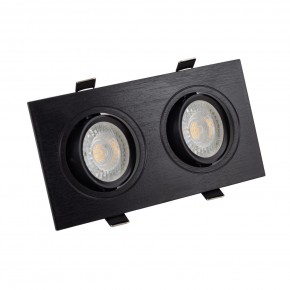 DK3022-BK Встраиваемый светильник, IP 20, 10 Вт, GU5.3, LED, черный, пластик в Когалыме - kogalym.mebel24.online | фото 1