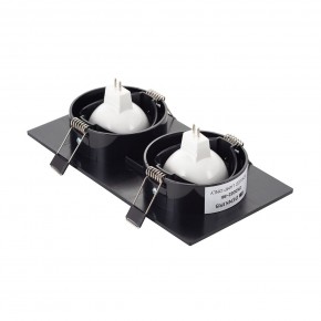 DK3022-BK Встраиваемый светильник, IP 20, 10 Вт, GU5.3, LED, черный, пластик в Когалыме - kogalym.mebel24.online | фото 3