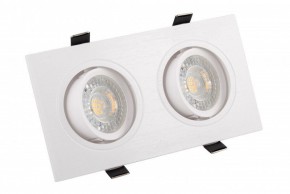 DK3022-WH Встраиваемый светильник, IP 20, 10 Вт, GU5.3, LED, белый, пластик в Когалыме - kogalym.mebel24.online | фото 1