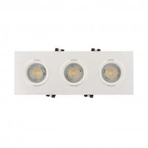 DK3023-WH Встраиваемый светильник, IP 20, 10 Вт, GU5.3, LED, белый, пластик в Когалыме - kogalym.mebel24.online | фото 1
