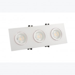 DK3023-WH Встраиваемый светильник, IP 20, 10 Вт, GU5.3, LED, белый, пластик в Когалыме - kogalym.mebel24.online | фото 2