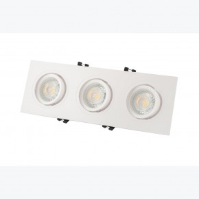 DK3023-WH Встраиваемый светильник, IP 20, 10 Вт, GU5.3, LED, белый, пластик в Когалыме - kogalym.mebel24.online | фото 3