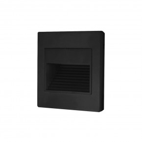 DK3050-BK Светильник встраиваемый в стену, IP 20, LED 3000, 1 Вт, черный пластик в Когалыме - kogalym.mebel24.online | фото