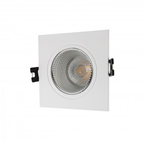 DK3071-WH+CH Встраиваемый светильник, IP 20, 10 Вт, GU5.3, LED, белый/хром, пластик в Когалыме - kogalym.mebel24.online | фото