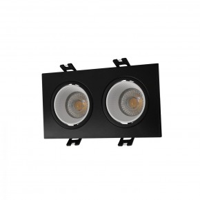 DK3072-BK+WH Встраиваемый светильник, IP 20, 10 Вт, GU5.3, LED, черный/белый, пластик в Когалыме - kogalym.mebel24.online | фото 1