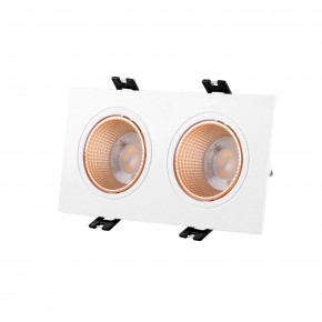 DK3072-WBR Встраиваемый светильник, IP 20, 10 Вт, GU5.3, LED, белый/бронзовый, пластик в Когалыме - kogalym.mebel24.online | фото 1