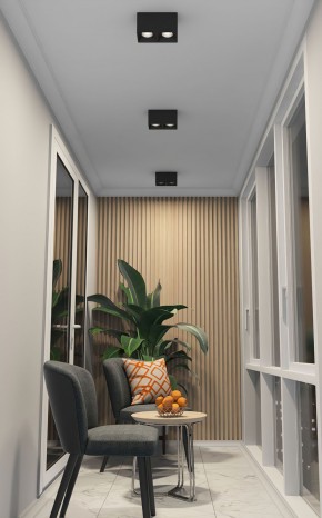 DK3085-BK+CH Светильник накладной IP 20, 10 Вт, GU5.3, LED, черный/хром, пластик в Когалыме - kogalym.mebel24.online | фото 2