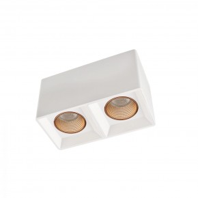 DK3085-WH+BR Светильник накладной IP 20, 10 Вт, GU5.3, LED, белый/бронзовый, пластик в Когалыме - kogalym.mebel24.online | фото 1