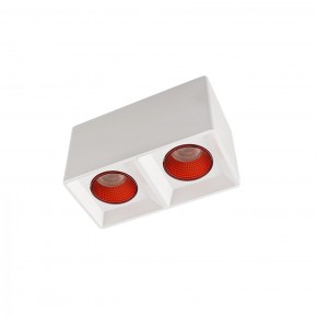 DK3085-WH+RD Светильник накладной IP 20, 10 Вт, GU5.3, LED, белый/красный, пластик в Когалыме - kogalym.mebel24.online | фото 1