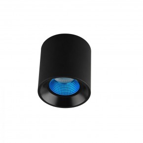DK3090-BK+CY Светильник накладной IP 20, 10 Вт, GU5.3, LED, черный/голубой, пластик в Когалыме - kogalym.mebel24.online | фото
