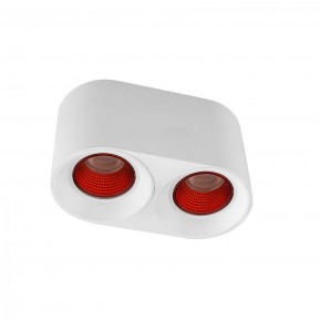 DK3096-WH+RD Светильник накладной IP 20, 10 Вт, GU5.3, LED, белый/красный, пластик в Когалыме - kogalym.mebel24.online | фото 1