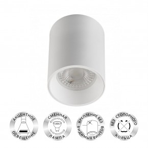 DK3110-WH Светильник накладной IP 20, 10 Вт, GU5.3, LED, белый, пластик в Когалыме - kogalym.mebel24.online | фото 1