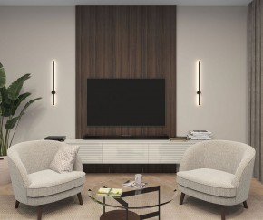 DK5012-BK Бра 800 мм, 3000К, IP20, 7 Вт, черный, алюминий в Когалыме - kogalym.mebel24.online | фото 3