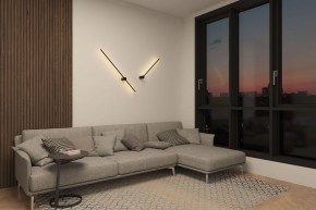 DK5012-BK Бра 800 мм, 3000К, IP20, 7 Вт, черный, алюминий в Когалыме - kogalym.mebel24.online | фото 6