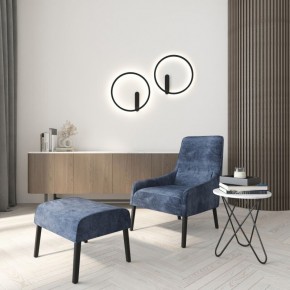 DK5035-BK Бра ROUND со светодиодом, IP20, 24W, 3000/4000/6500K, черный, алюминий в Когалыме - kogalym.mebel24.online | фото 8