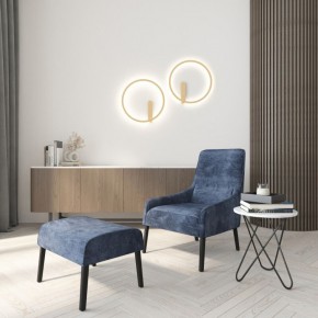 DK5035-SG Бра ROUND со светодиодом, IP20, 24W, 3000/4000/6500K, матовое золото, алюминий в Когалыме - kogalym.mebel24.online | фото