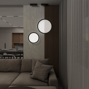 DK6606-BK Подвесной вертикальный светильник Veil со светодиодом H1700 d600 220V 48W 3000-6000K IP20 черный алюминий в Когалыме - kogalym.mebel24.online | фото 7