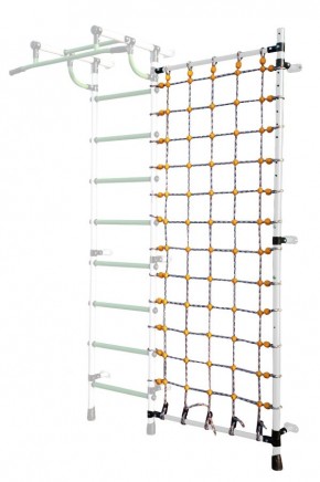 Дополнительная стойка к пристенному ДСК с сеткой для лазания, цв. белый в Когалыме - kogalym.mebel24.online | фото