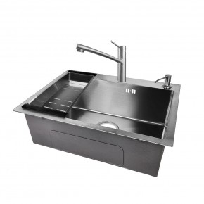 EMB-119 Satine  PROMO (Мойка, Смеситель, Дозатор, Корзина) в Когалыме - kogalym.mebel24.online | фото